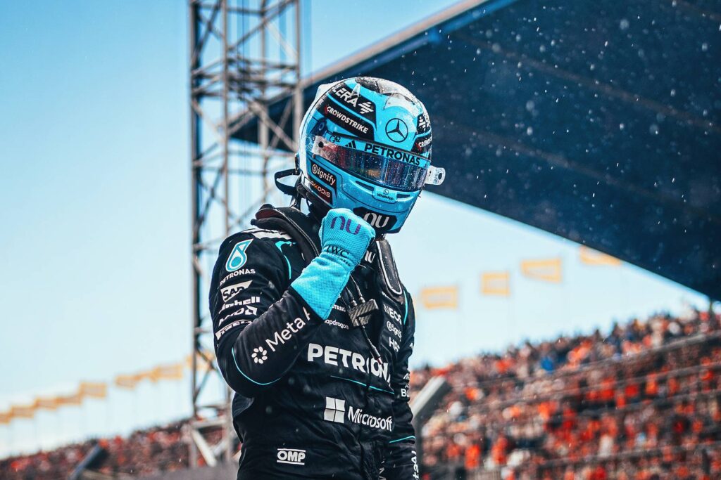 Mercedes locks out row two after Russell's Zandvoort sprint win