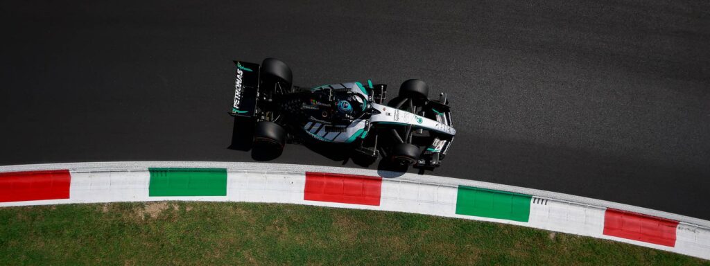 Mercedes' Russell misses Monza pole by 0.060 seconds