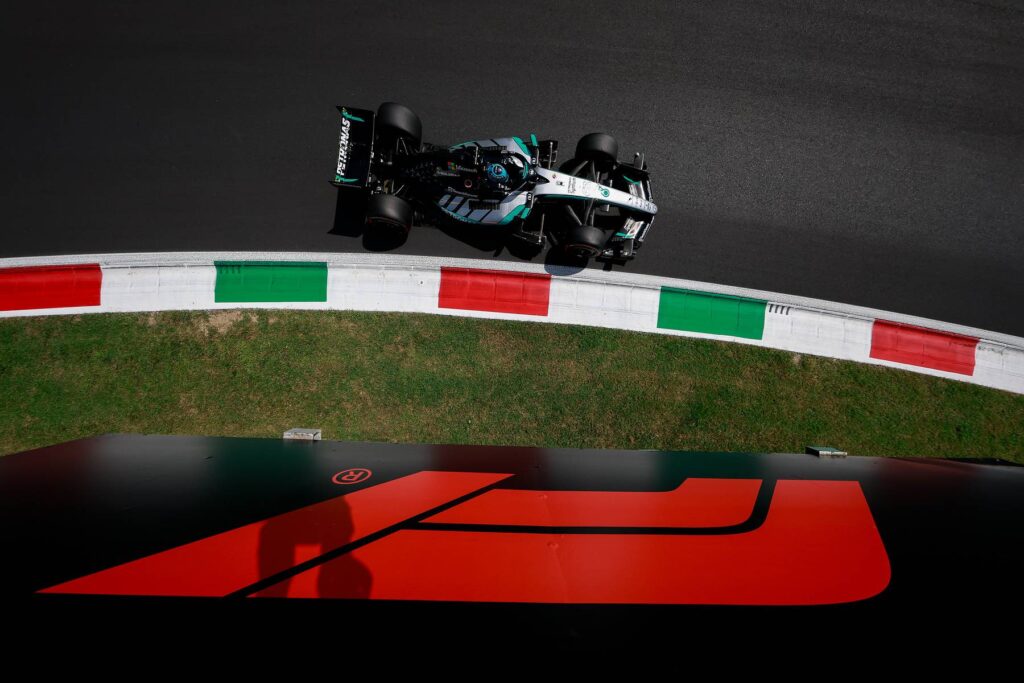 Mercedes' Russell misses Monza pole by 0.060 seconds