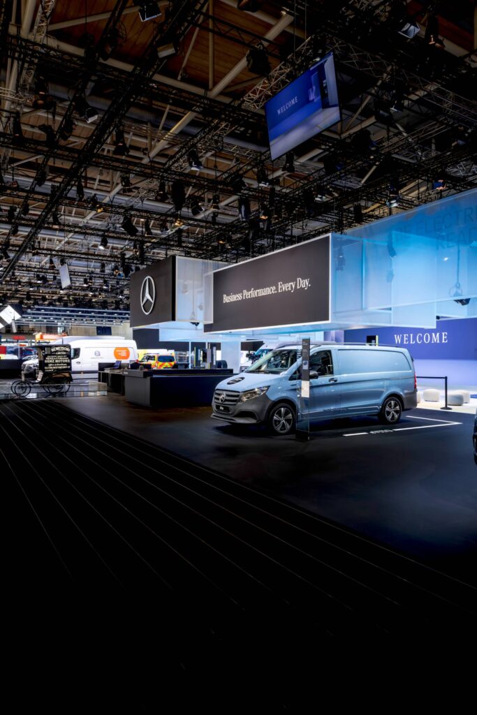 Mercedes-Benz previews future vans with electric VLE and BOuLDER sculpture