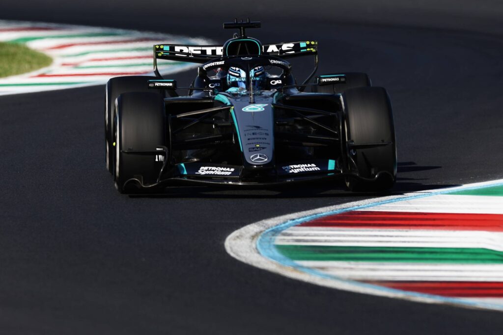 Russell fastest on Friday for Mercedes at Monza