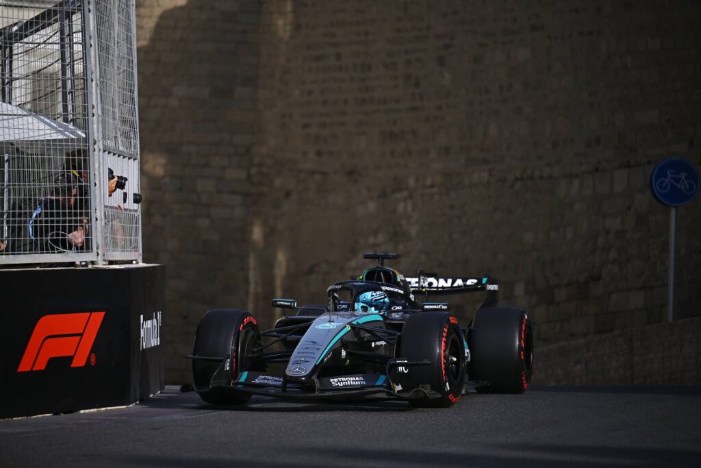 Mercedes locks out the timesheets on Baku practice day