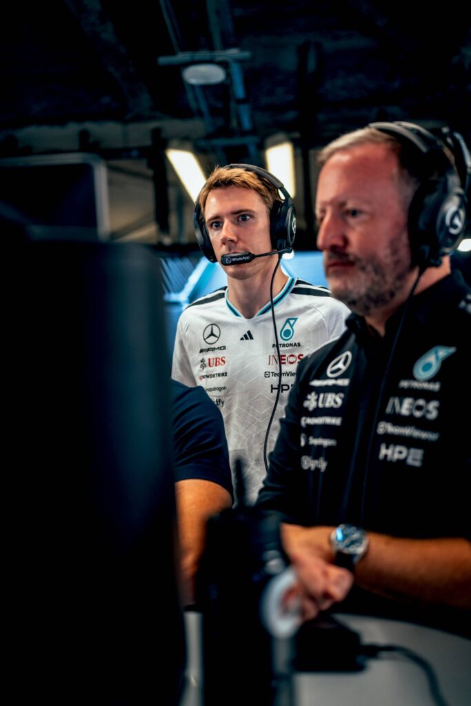 Russell fastest on Friday for Mercedes at Monza